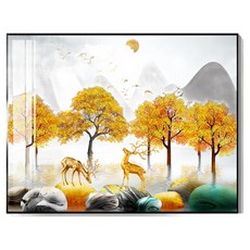 Kkokkong E Mall 簡約輕便配電箱總開關箱室內裝飾畫框 114 翻轉式, 黑色