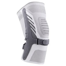 A-ZEAL 3D針織透氣高彈力減震 彈簧支撐綁帶加壓護膝, 淺灰色, 1個