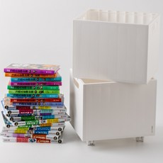 Lilyhome 移動式多用途書本推車 2層, 白色, 1套