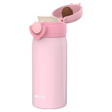 주니 원터치 싱글 텀블러, 핑크, 1개, 350ml