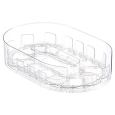 hillo 이지 음료수 양념통 레일 회전 정리대, 투명, 1개