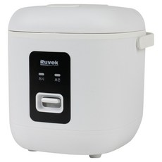 루베크 미니 쾌속취사 자동보온 계란찜기 전기밥솥 1~2인용, RU-1218W, 화이트