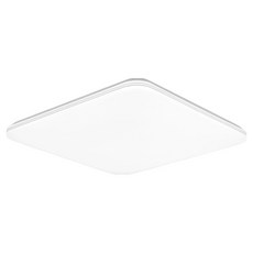 WONHA NUEST 方形房間燈 吸頂燈 可調光 LED 50W 照明 + 遙控器套組, 無頻閃 白色 + 晝光色(照明)