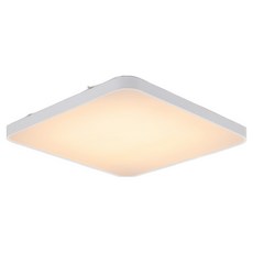 WONHA 三色變換 可調光 無頻閃 晶片 鏡面房間燈 LED 75W + 遙控器套組, 白色