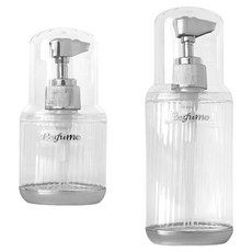 MONACO OLIVE Glassome 浴室化妝品乳液洗髮精補充按壓瓶 60ml + 120ml 套組, 1套, 單一顏色