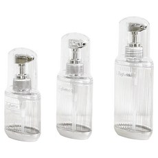MONACO OLIVE Glassome 浴室化妝品乳液洗髮精補充按壓瓶 60ml + 90ml + 120ml 套組, 1套, 單一顏色