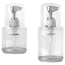 MONACO OLIVE Glassome 浴室化妝品乳液洗髮精補充按壓瓶 60ml + 90ml 套組, 1套, 單一顏色