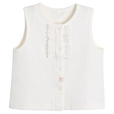 moimoln 嬰幼兒奶油色三層布背心 M244JJN63P