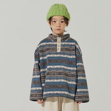 vavkids 兒童冬季刷毛半開襟T恤