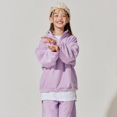vavkids 兒童貼布刷毛半拉鍊上衣