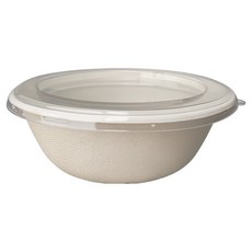 Bloom at home 牛皮紙圓球包裝容器 烏龍麵碗 1.19L, 1個, 20入