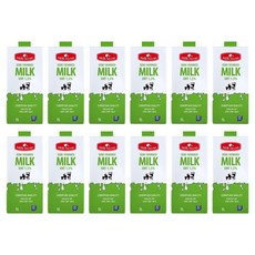 밀크 시크릿 저지방 멸균우유, 1L, 12개
