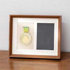 Cocorieu 照片獎牌相框支架, 1個, 駝棕色