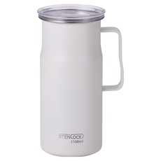 STENLOCK 史丹利 Arte 附提把水瓶, 奶油白, 1.1L, 1個