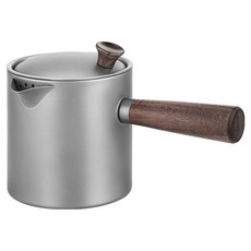 TEMPEST 純鈦煮茶壺 附純鈦過濾網, 鈦原色, 1個, 580ml