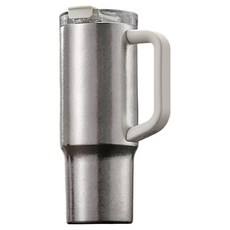 TEMPEST 純鈦冰壩杯 鈦吸管把手款, 冰晶白色, 1個, 1L