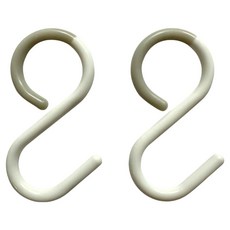 minono 米諾諾 彈性防掉式S鉤 大 2入組, 灰白色, 1組