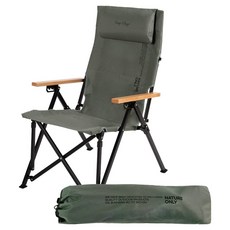 CAMP VILLAGE 露營釣魚4段角度調節折疊式可躺休閒椅, 灰色, 1個