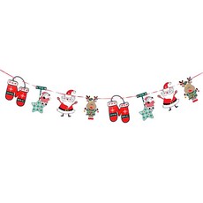 半島良品 聖誕裝飾佈置掛旗拉旗, 手套老人, 1個