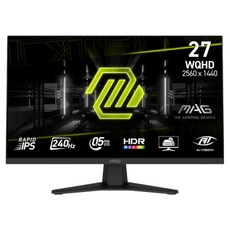 msi 微星 Rapid IPS 2K 電競螢幕 240Hz/WQHD/0.5ms/HDR Ready, 27吋, MAG 274QF X24