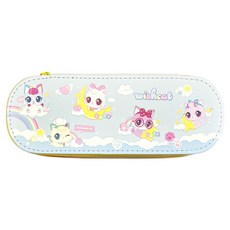 Wish Cat 雙口袋絨毛筆袋 2款, 隨機出貨, 1個