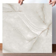 輝京日 高品質耐磨自黏大理石紋地板貼, 象牙灰大理石紋