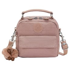 kipling 拉鍊兩用側背後背包 PUCK 背提包 KPK082496ET10OS, 復古粉