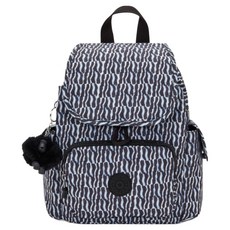 kipling CITY PACK MINI 拉鍊掀蓋後背包 KPKI46281KP10OS, 藍白波紋