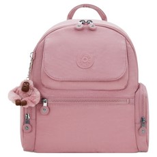kipling MATTA 多口袋拉鍊後背包 KPKI41902CI10OS, 溫柔荷花粉