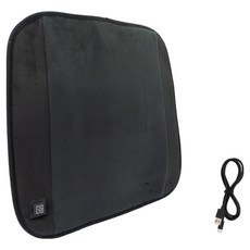 OMYCAR 石墨烯加熱座墊/保暖椅墊 三段調溫 居家辦公皆可 一年保固, 黑色, 49 x 47.8 x 0.8cm