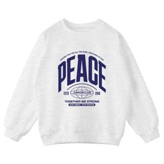 JENNY Oversize刷毛Peace大學T JN5042M