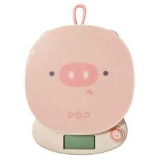Lestar 萌趣系列高精度廚房電子秤, 荳蔻粉小豬, 21H0170, 3kg