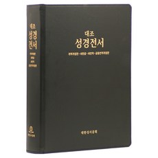 대조성경전서 : 개역개정 새한글 새번역 공동번역개정판 HP97EDI 무색인 무지퍼 자석케이스 진한밤색, 대한성서공회, 대한성서공회