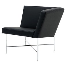 텍스쳐 X 라운지 체어 레더 X3 방문설치, 블랙, 1개