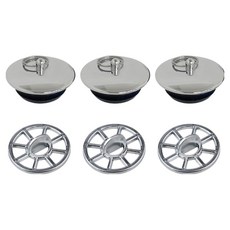 Jeongdam 浴缸塞 3入 + 頭髮過濾網 3入 組, 1套