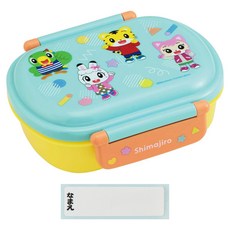 Skater 橢圓形塑膠雙扣便當盒 附姓名貼, 巧虎 POP, 1個