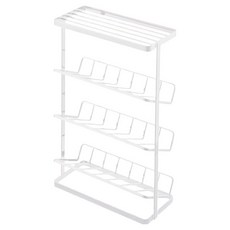 Mabso Shop 大容量收納瓶罐收納4層多功能架 ONE SIZE 28 x 13 x 44 cm BRP2228, 白色, 1個