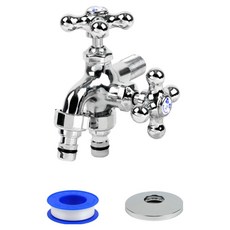 DOOJIN 浴室浴室洗衣機專用分離式雙出口水龍頭 冷水快接頭型, 1個