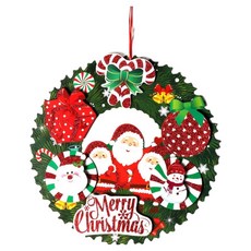 FANCY LIFE 聖誕花環掛飾, 三個老人, 1個