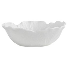 Daparang 高麗菜浮雕特殊陶瓷沙拉碗 大型 HJ1037, 單一顏色, 1個