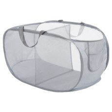 피닛앤피킷 분리수납 접이식 빨래바구니 2칸, 그레이