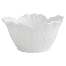 Daparang 高麗菜浮雕特殊陶瓷沙拉碗 小型 HJ1037, 單一顏色, 1個