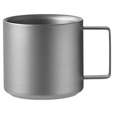 TEMPEST 純鈦雙層義式咖啡杯 220ml, 鈦原色, 1個