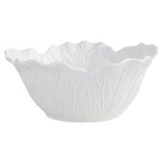 Daparang 高麗菜浮雕特殊陶瓷沙拉碗 中型 HJ1037, 單一顏色, 1個