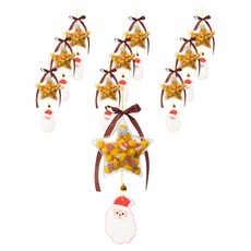 minhwashop 聖誕壓克力鈴鐺製作 S250055, 10個, 星星