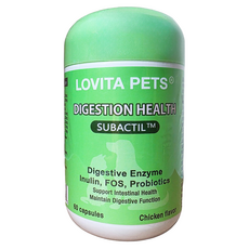 Lovita PETS 愛維他寵物腸胃益菌膠囊 520mg, 1個, 腸道健康/乳酸菌, 60顆