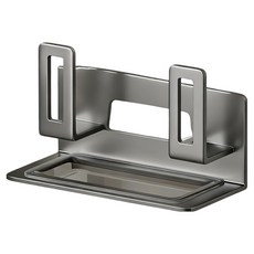 SUNORO 多功能壁掛式鍋蓋砧板架 19 x 8.3 x 8cm, 灰色, 1個