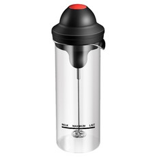 SUNORO 304不銹鋼電動奶泡機 咖啡打蛋兩用, 透明黑, 單一型號