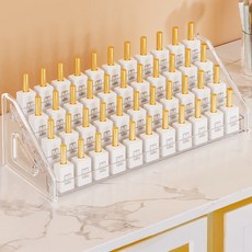 Yuinjihwa 壓克力美甲凝膠美甲展示架 4層展示架, 透明, 1個