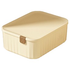 Yuinjihwa 優質內衣襪子收納盒 無隔層, 奶油色, 1個